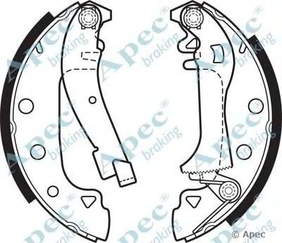 APEC BRAKING shu339 -  Комплект тормозных колодок